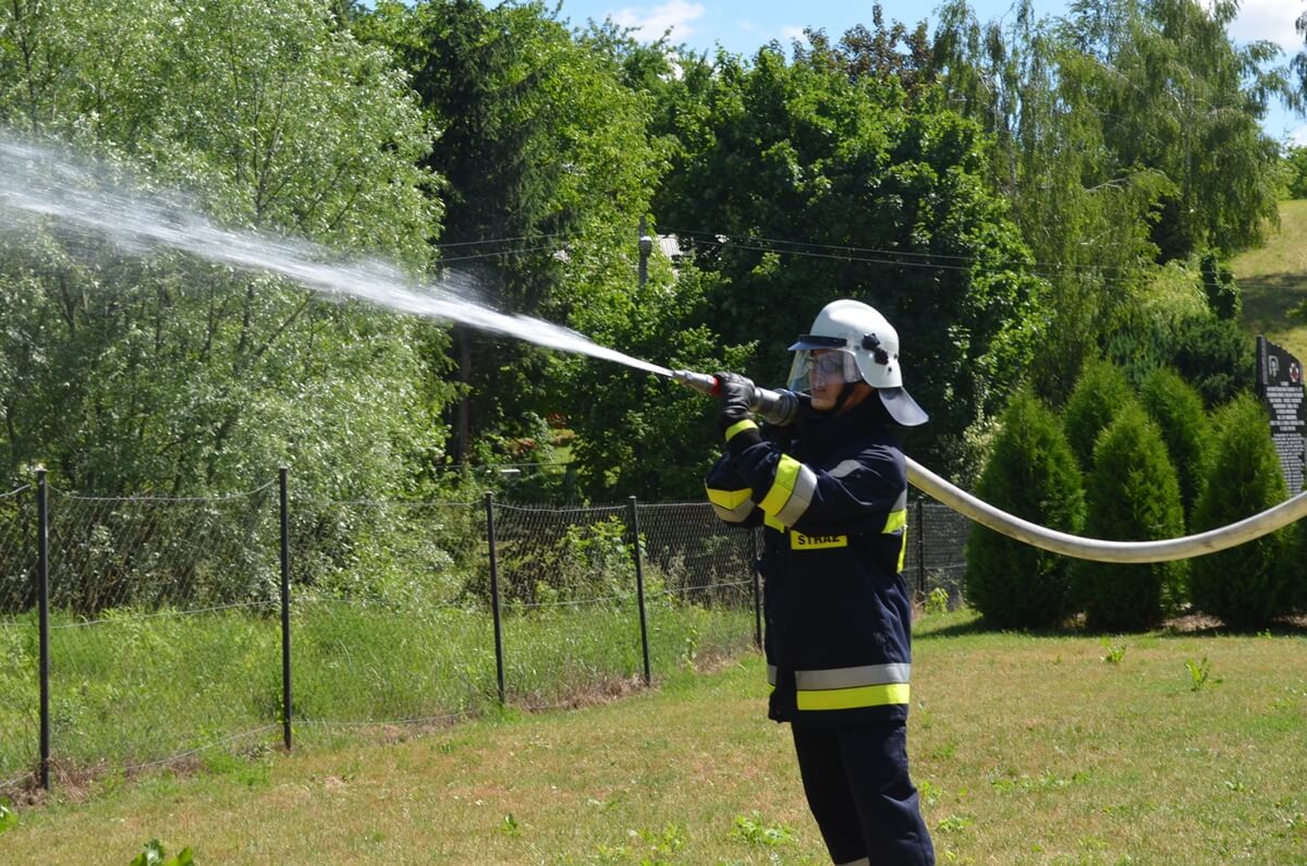 ćwiczenia nowych strażaków osp konopnica